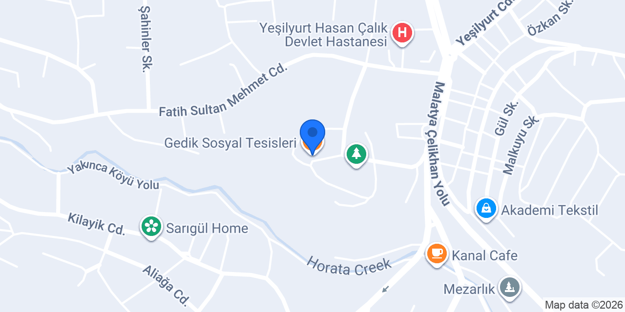 Gedik Sosyal Tesisleri konumu