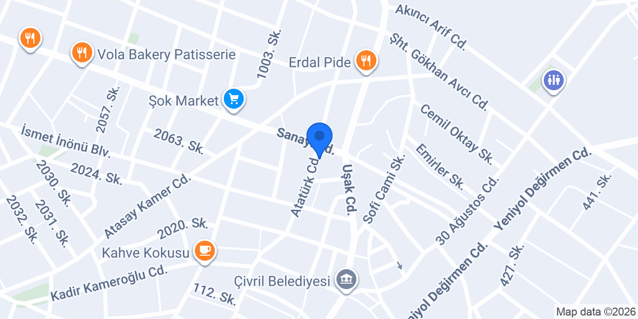 Kaya Veteriner Kliniği konumu