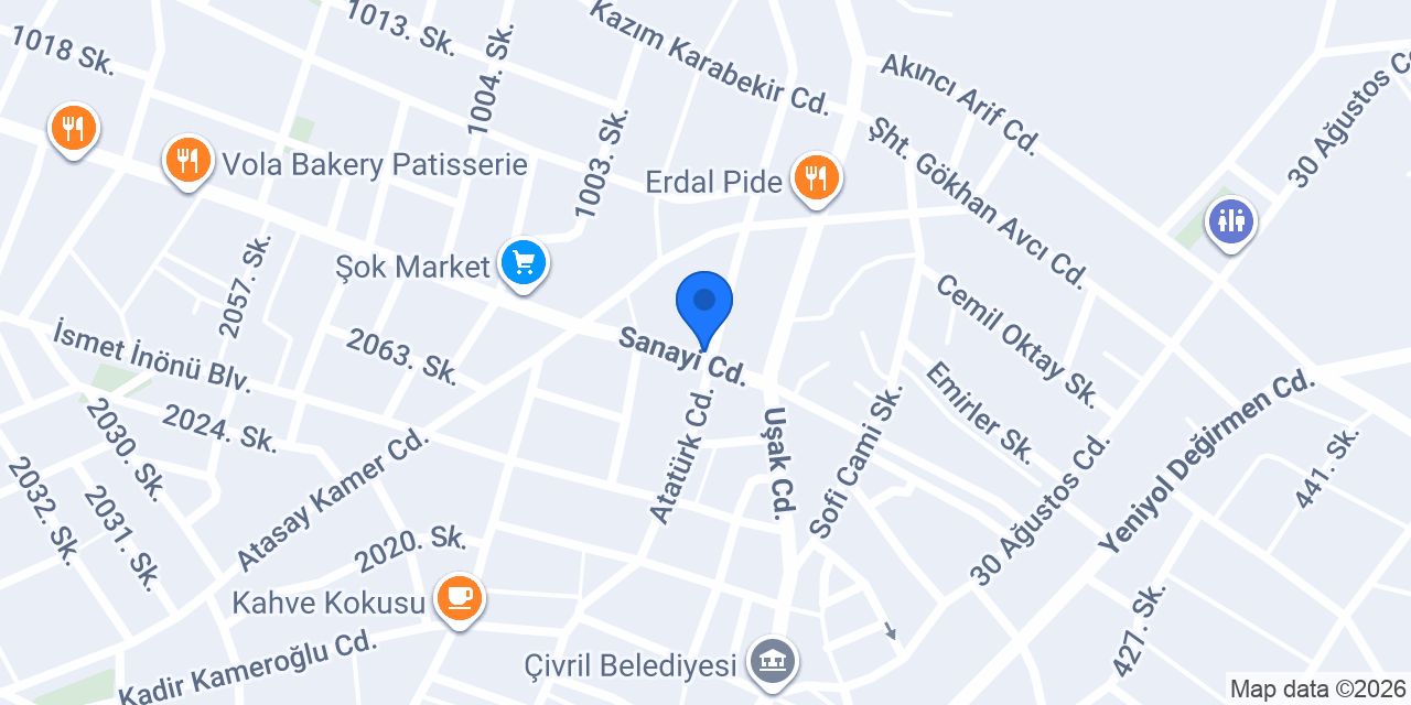 Çivril Vergi Dairesi konumu