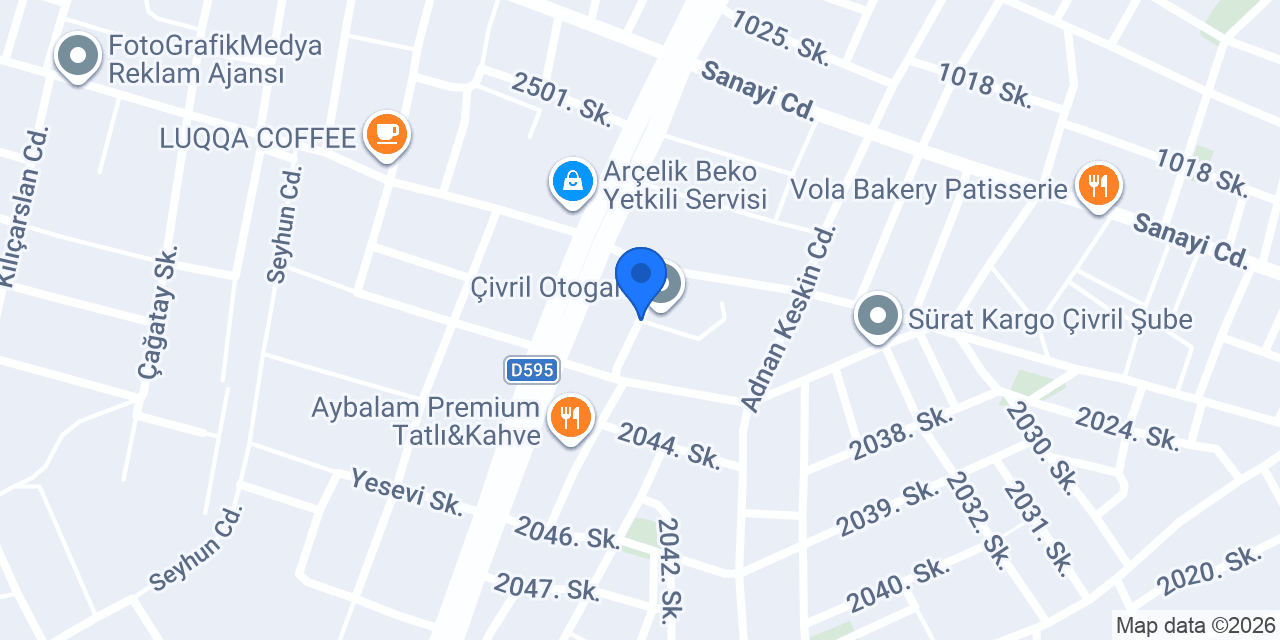 Otobüs Garajı konumu