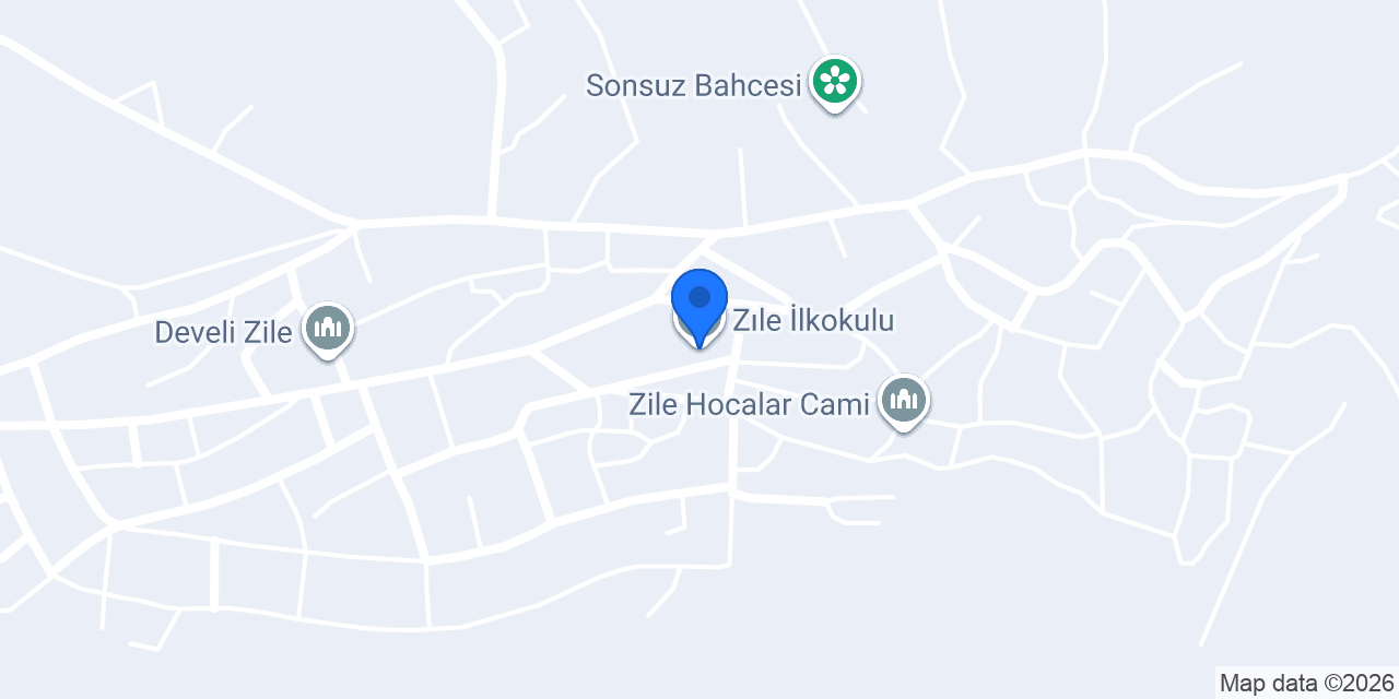 Zıle İlkokulu konumu