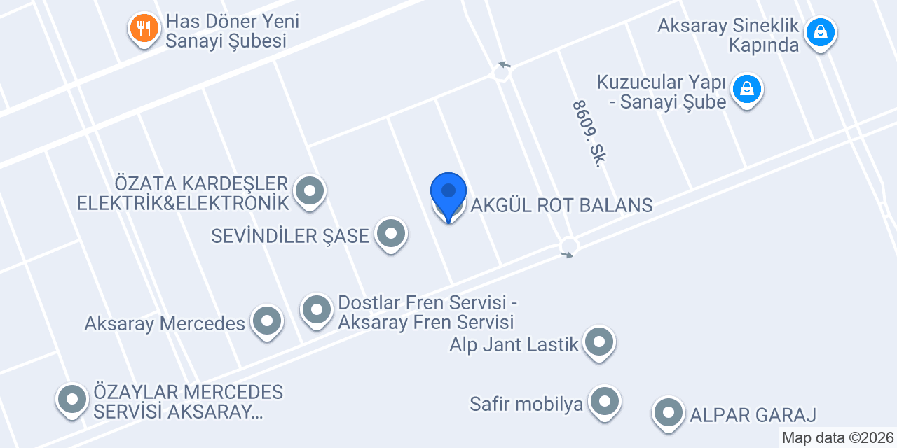 AKGÜL ROT BALANS konumu