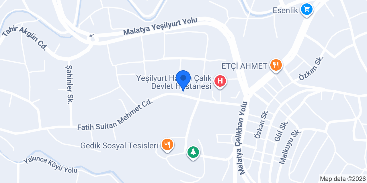Özel Bilgiyurt Orta Okulu konumu