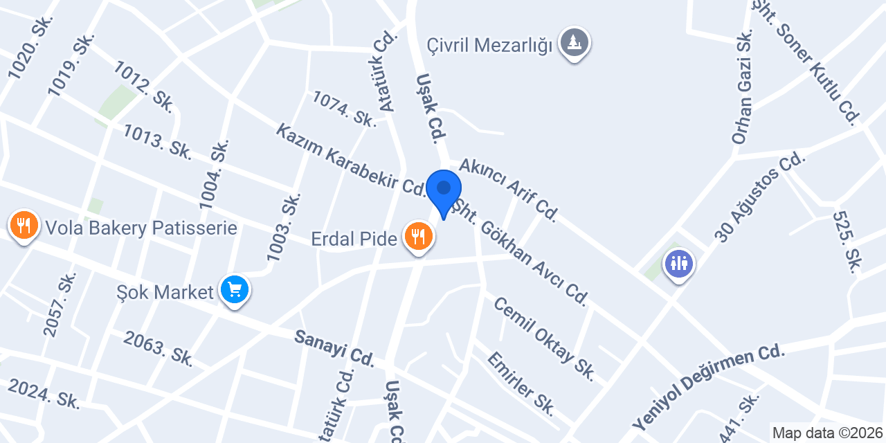 Tuğrul Veteriner Kliniği konumu