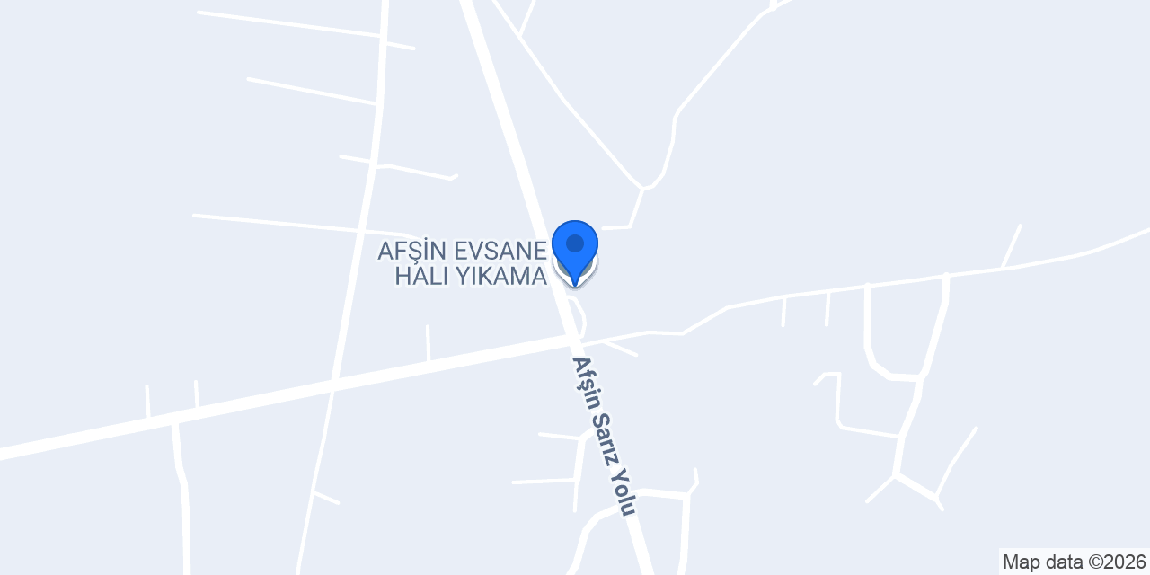 AFŞİN EVSANE HALI YIKAMA konumu