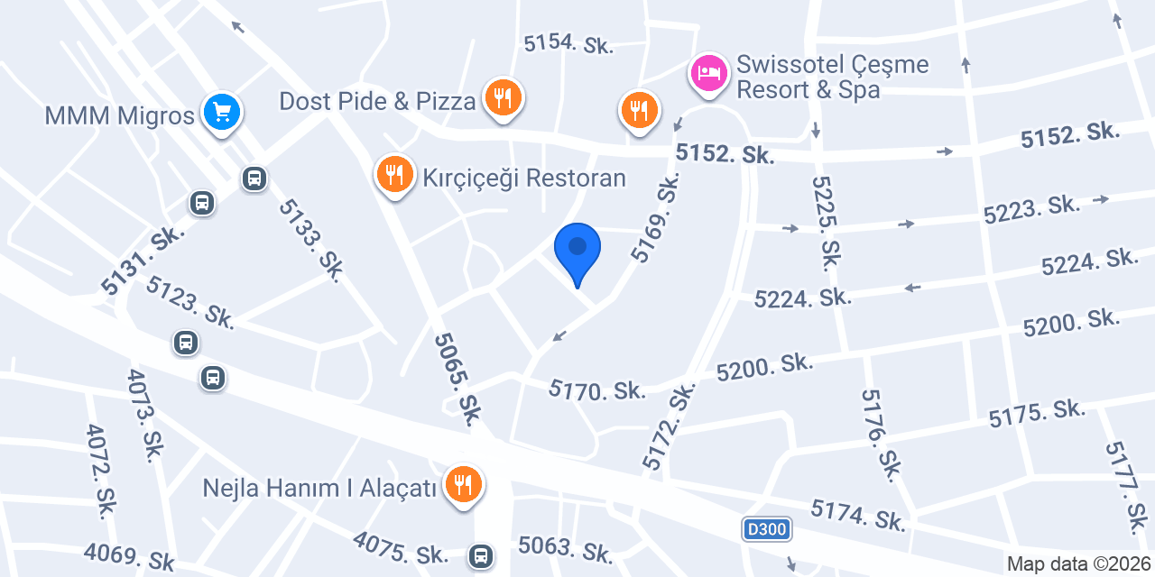 Egeli Proje Ilıca Evi konumu