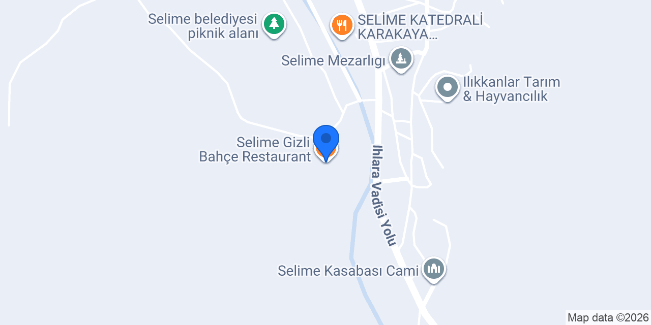 Selime Gizli Bahçe Restaurant konumu