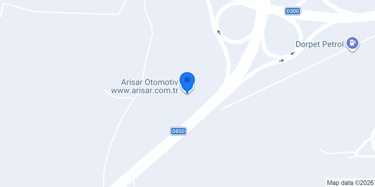 Arisar Otomotiv www.arisar.com.tr konumu