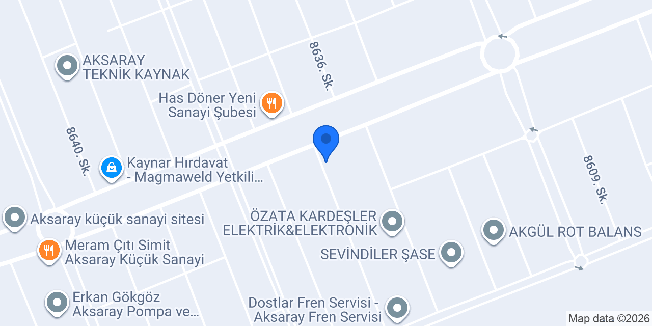 Açıkgözler Rubia Truck Services konumu