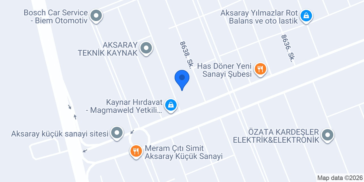 Sevpet Petrol Ürünleri - Aksaray Madeni Yağ konumu
