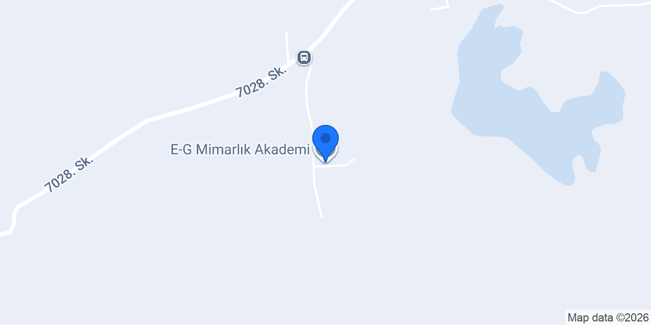 E-G Mimarlık Akademi konumu
