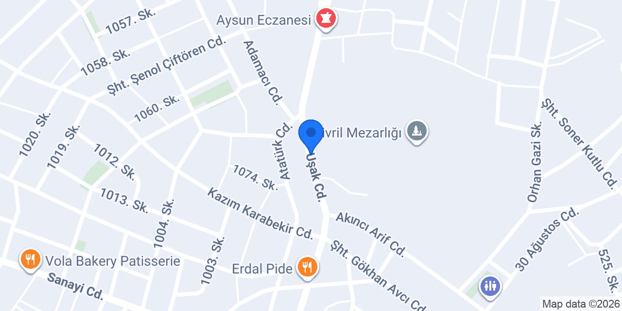 Çivril İlçe Emniyet Müdürlüğü konumu