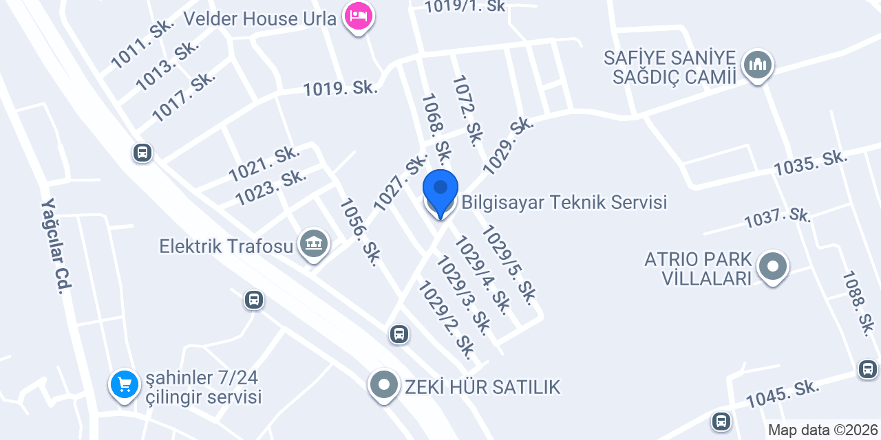 Bilgisayar Teknik Servisi konumu