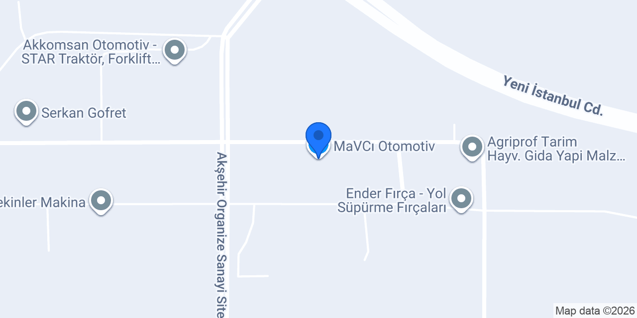 MaVCı Otomotiv konumu