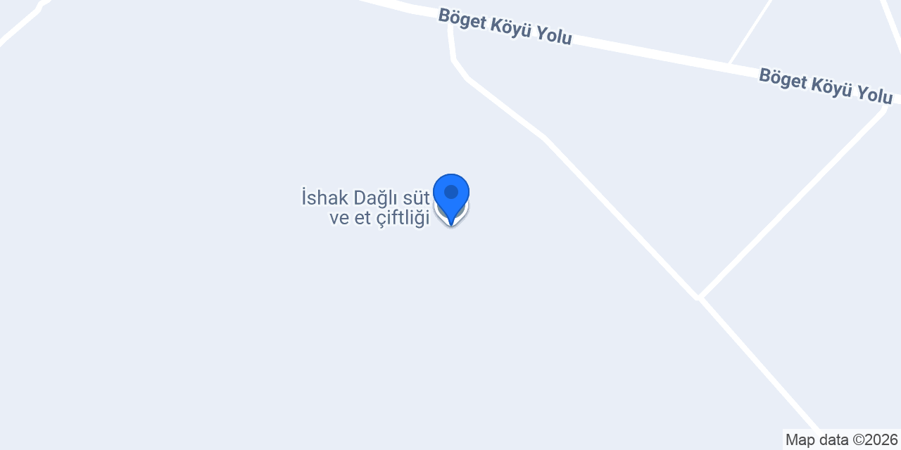 İshak Dağlı süt ve et çiftliği konumu