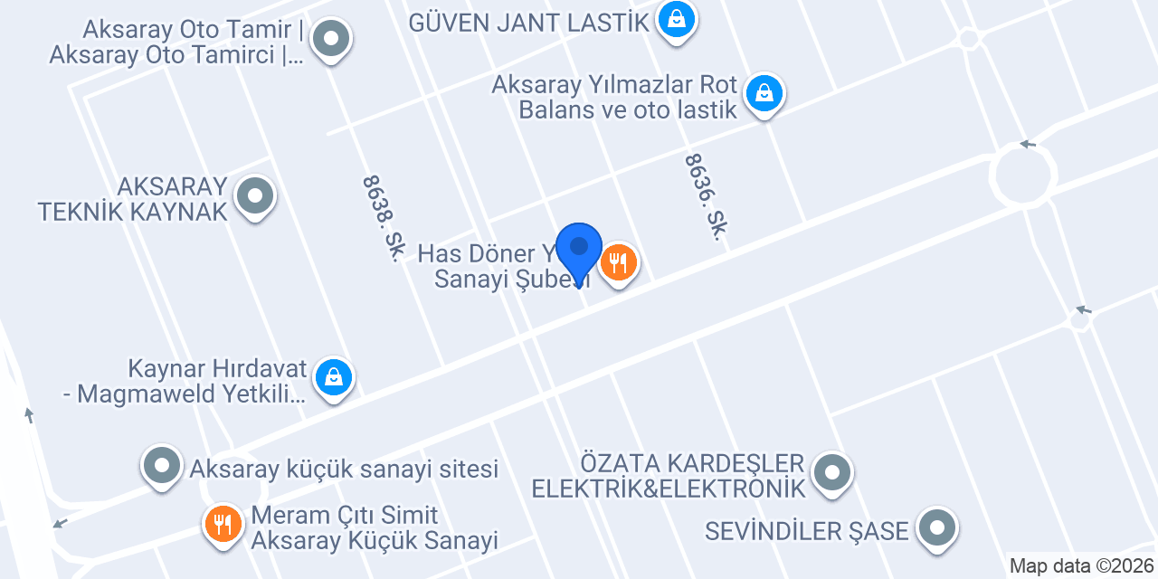 AKSARAY UYAR EGZOZ SERVİSİ konumu