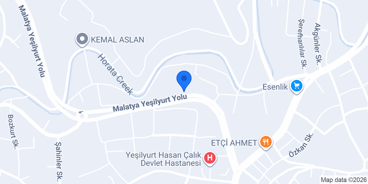 Özcan Ticaret inşaat malzemeleri konumu