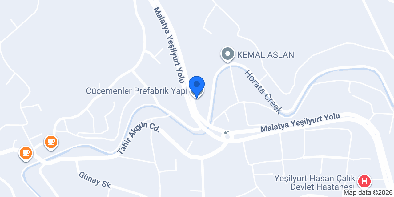 Cücemenler Prefabrik Yapi konumu