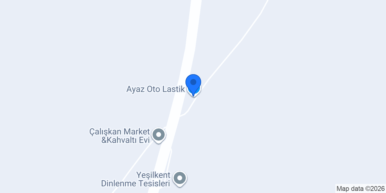 Ayaz Oto Lastik konumu