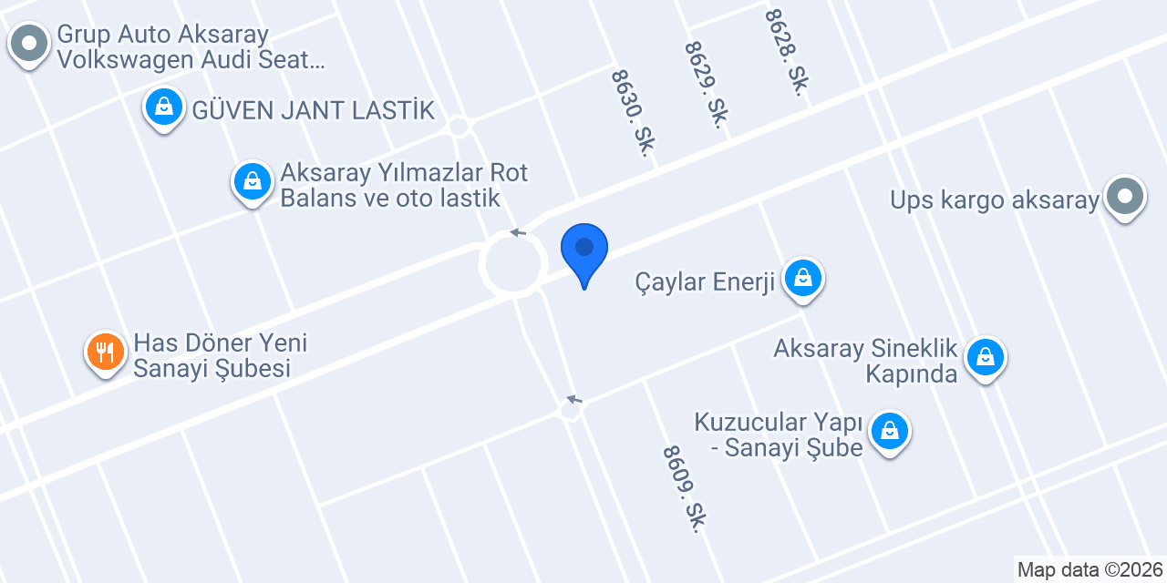 AKSARAY FORKLİFT KİRALAMA VE NAKLİYAT konumu