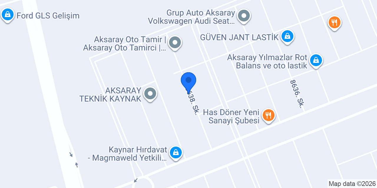Gümüşok Otomotiv Opel-Chevrolet Özel Servisi konumu