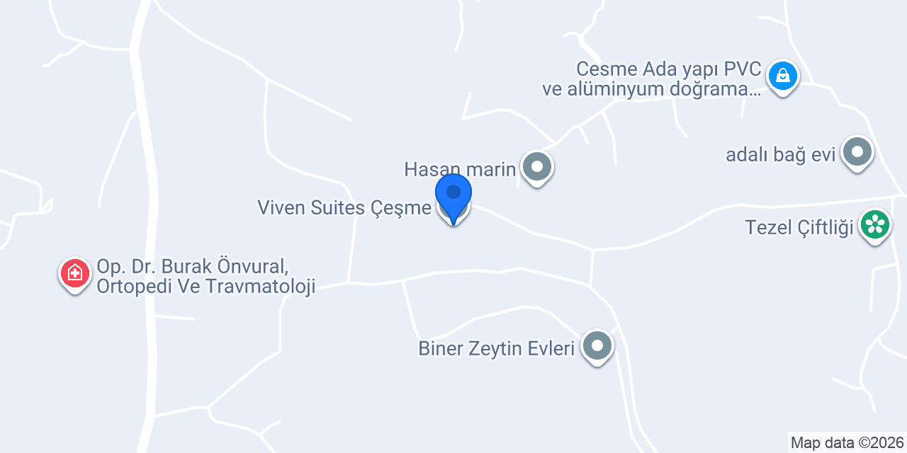 Viven Suites Çeşme konumu