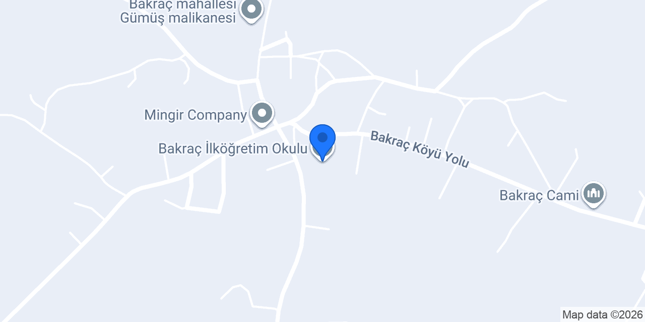 Bakraç İlköğretim Okulu konumu