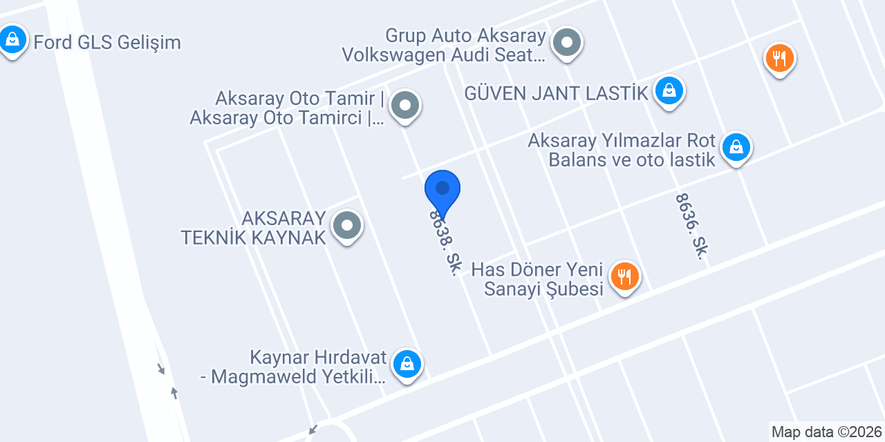 KILIÇ VOLKSWAGEN ÖZEL SERVİS %YEDEK PARCA ( OTO TAMİR & BAKIM ) konumu