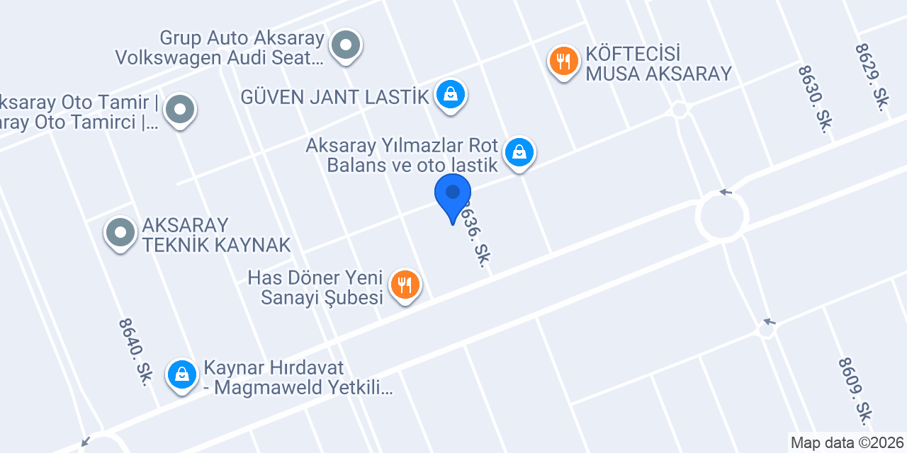Aksaray Oto Tamir | Aksaray Oto Bakım | Aksaray Tamirci | Renault | Fiat konumu