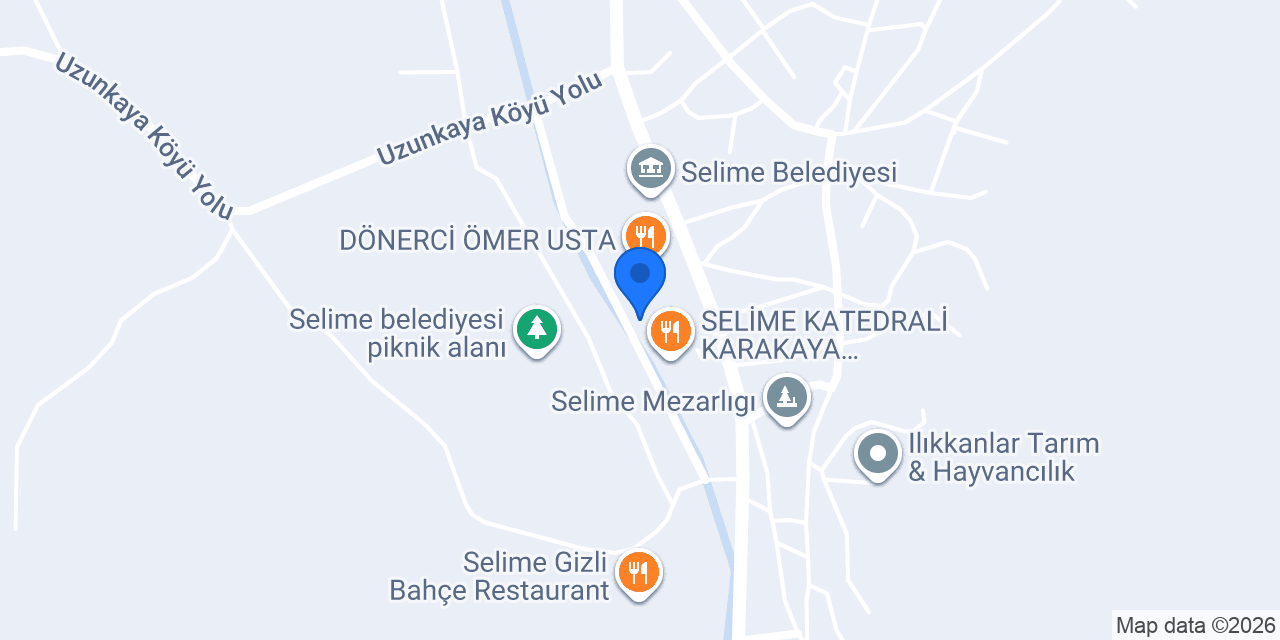 SELİME KATEDRALİ KARAKAYA RESTAURANT konumu