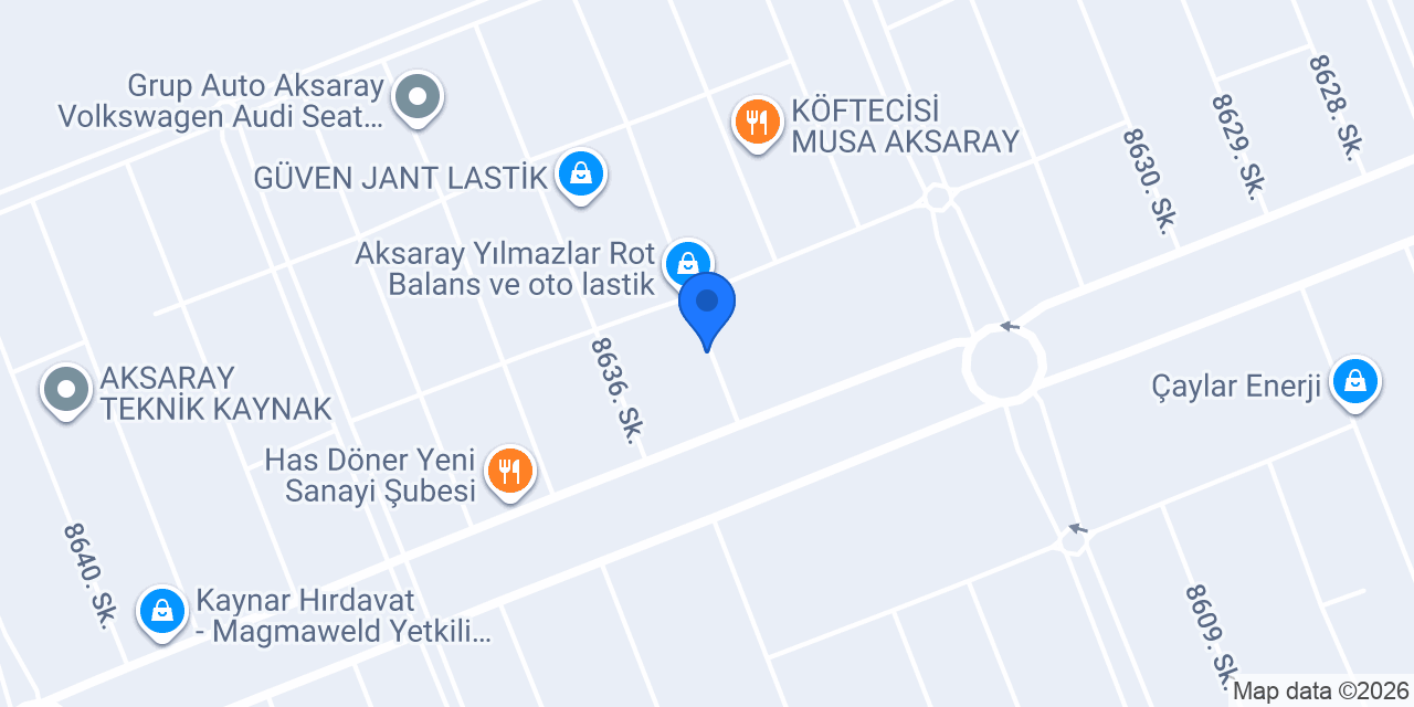 Aksaray Korkmaz oto kurtarma yol yardım çekici konumu