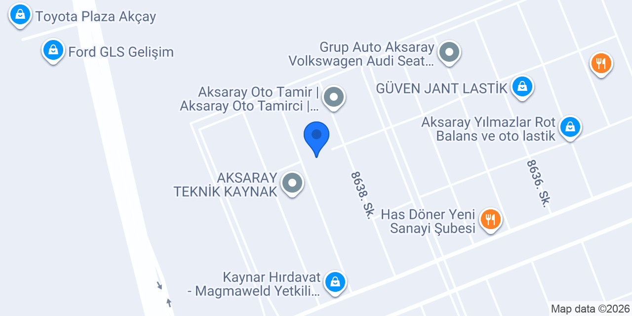 Aksaray Oto Radyatör Oto Egzoz Oto Partikül Temizligi Tamiri Latif Usta 7/24 konumu