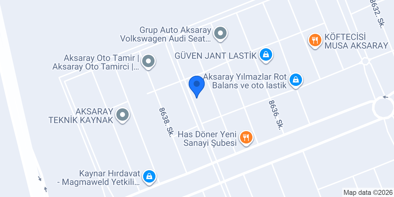 Sistem Otogaz Aksaray konumu