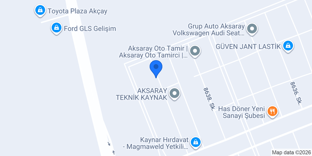 AKSARAY ARIBAŞ CAM FİLMİ VE ARAÇ KAPLAMA MERKEZİ konumu