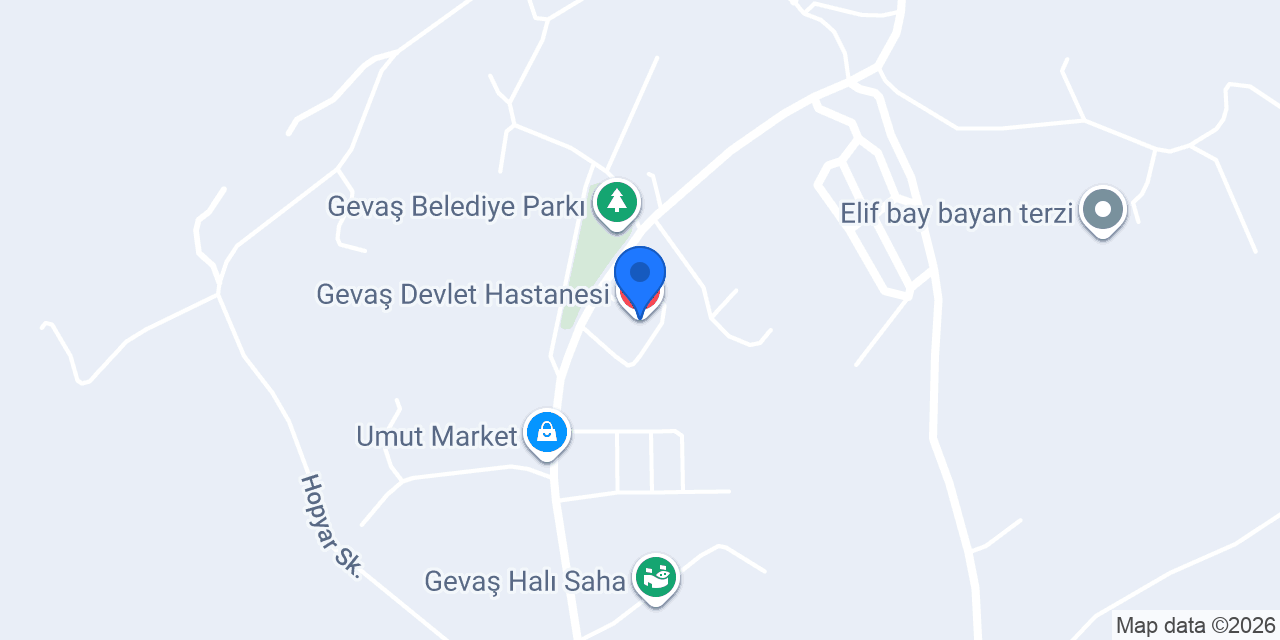 Gevaş Devlet Hastanesi konumu