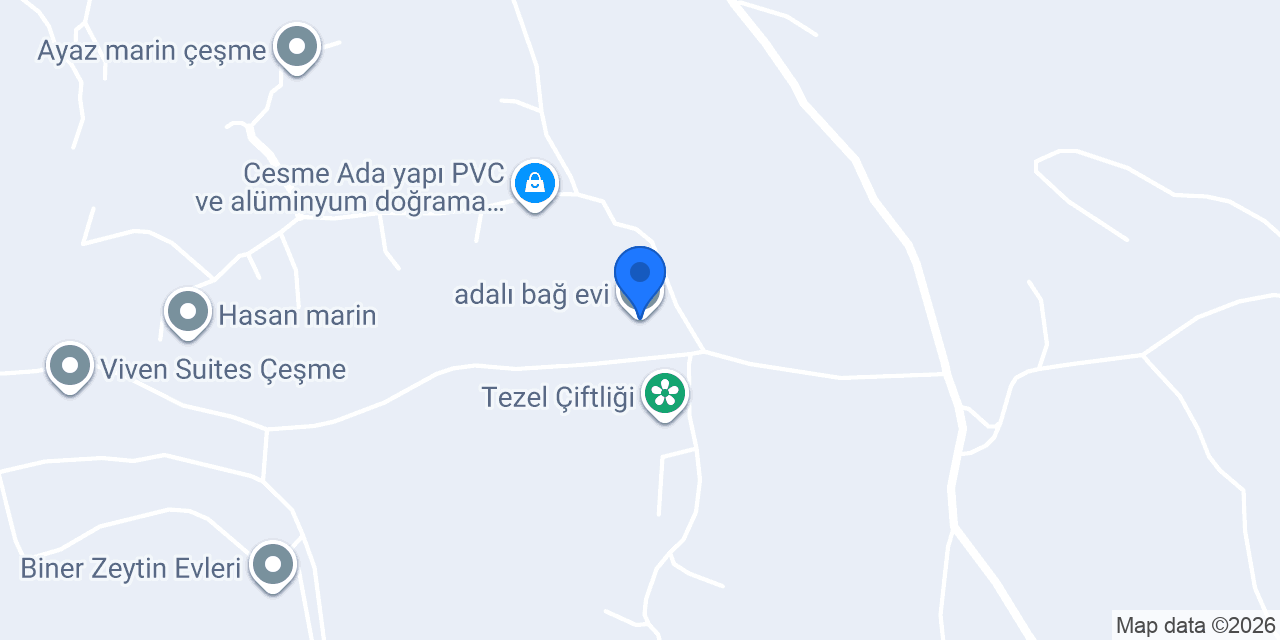 adalı bağ evi konumu