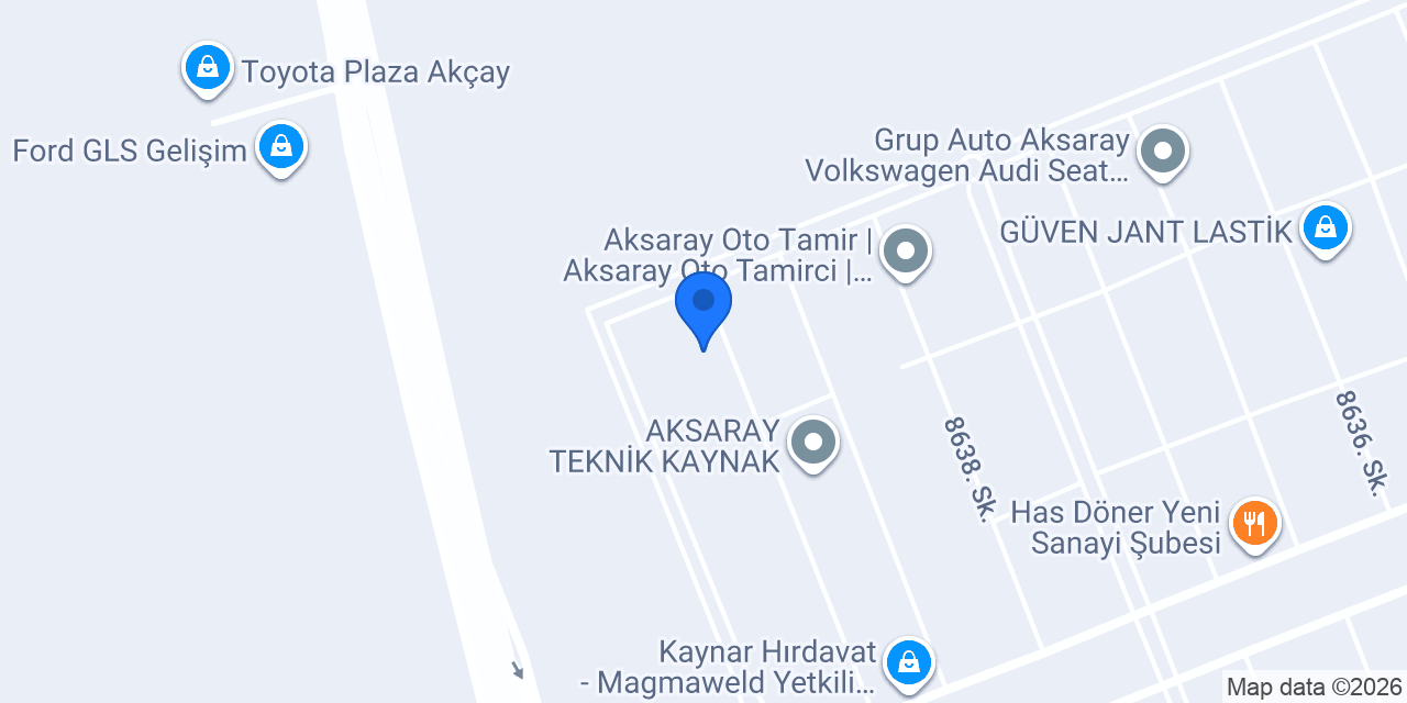 Oto Yasin Tamir & Bakim Servisi konumu