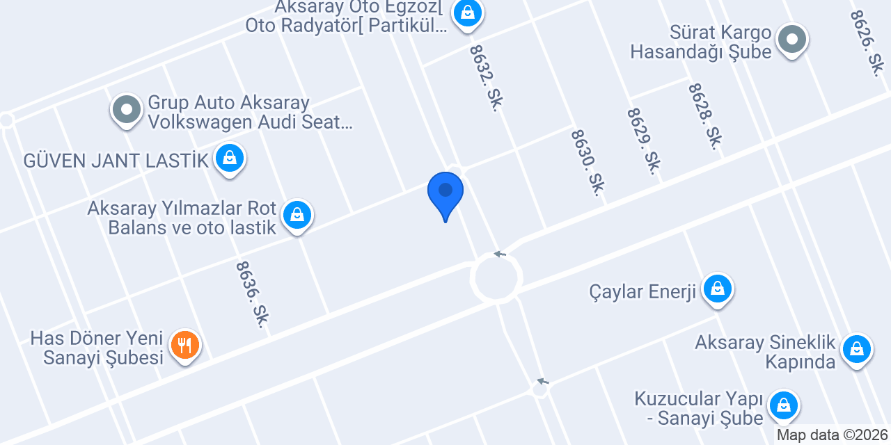 Halkbank Sanayi Sitesi Şubesi konumu