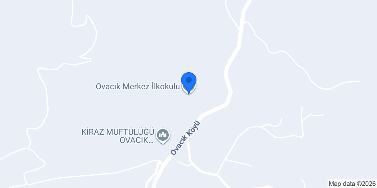 Ovacık Merkez İlkokulu konumu