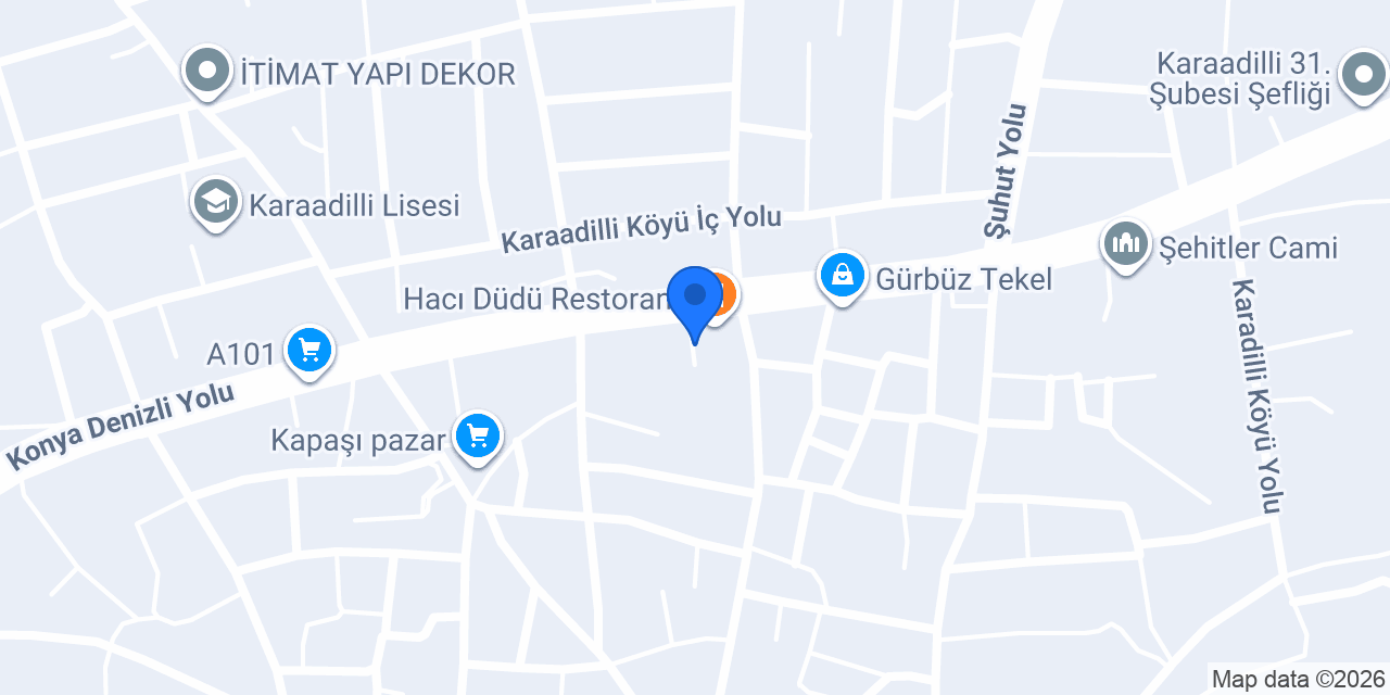 HISIM GİYİM (Terzi) konumu