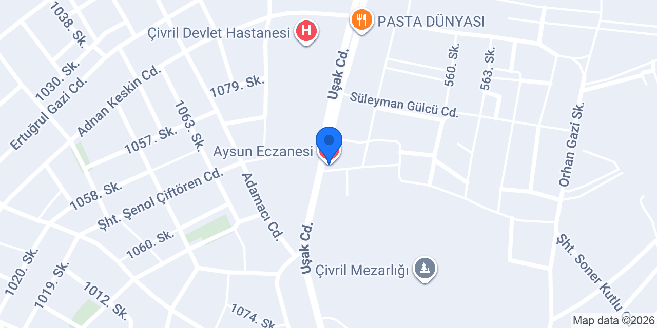 Gökçe Eczanesi konumu