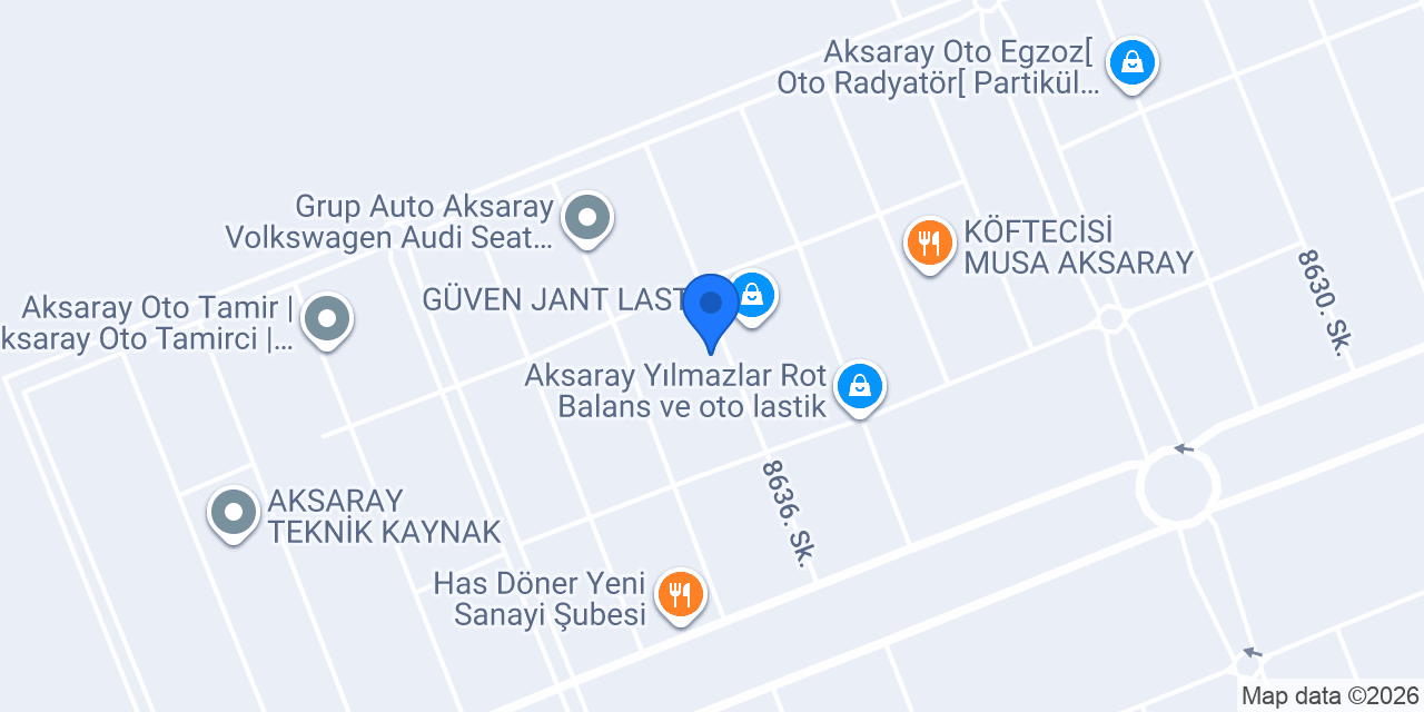 Aslan Civata Aksaray konumu