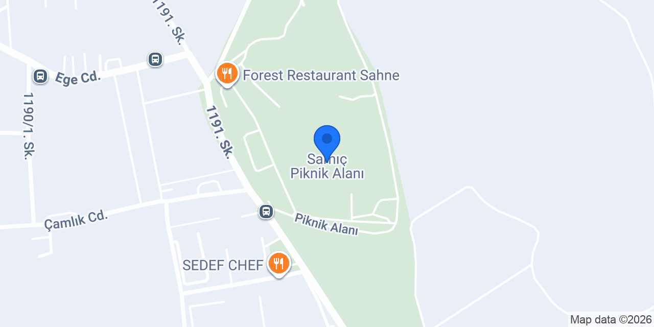 Sarnıç Piknik Alanı konumu