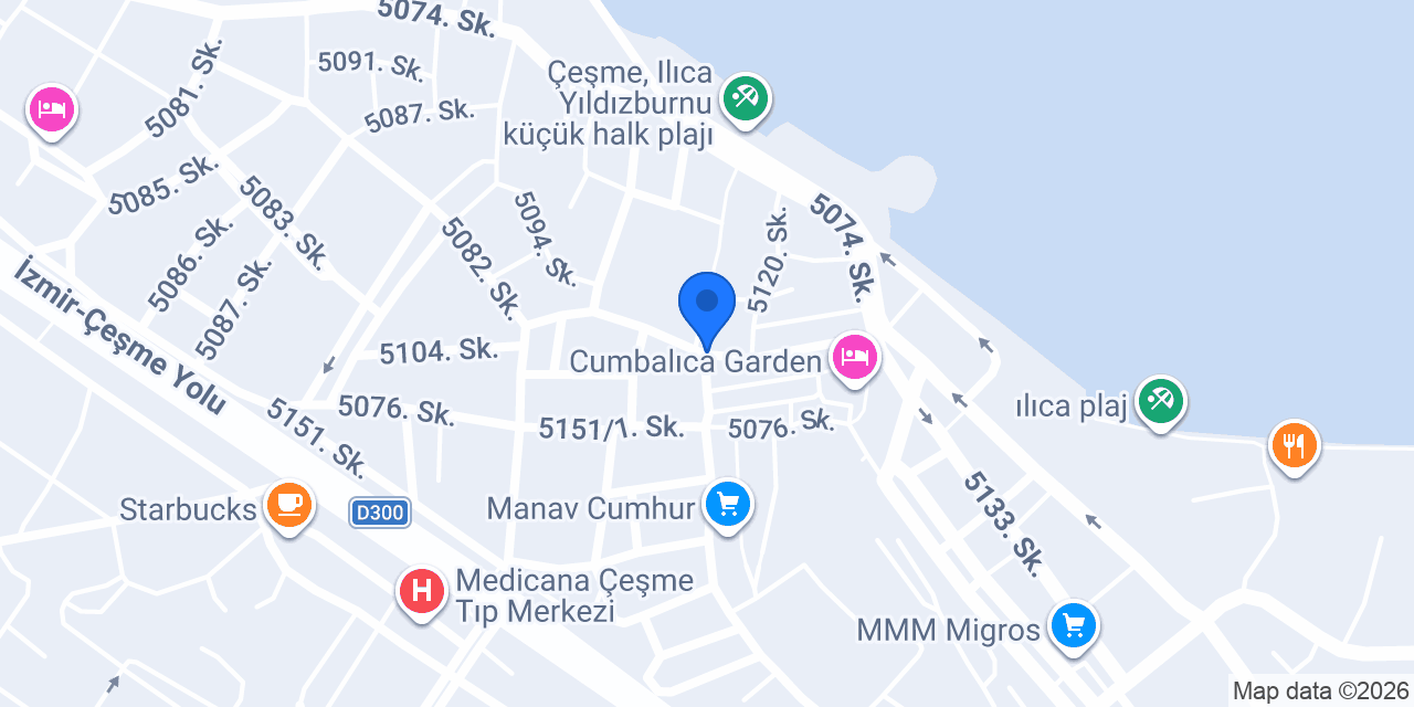 Sürat Kargo Alaçatı Şube konumu