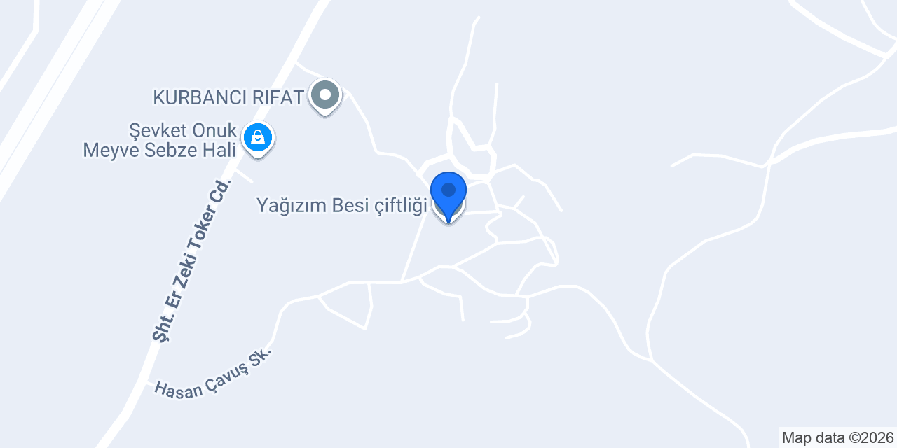 Yağızım Besi çiftliği konumu