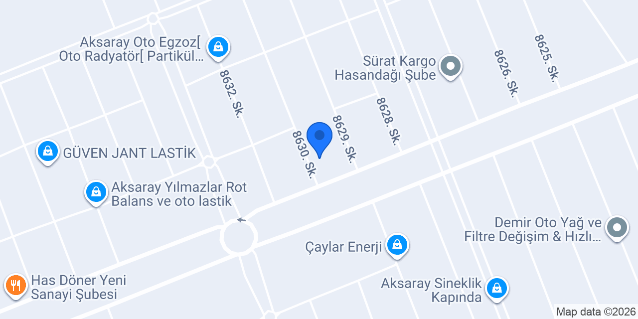 Aksaray Oto Tamirci Yıldırım Oto Özel Servis7/24 konumu