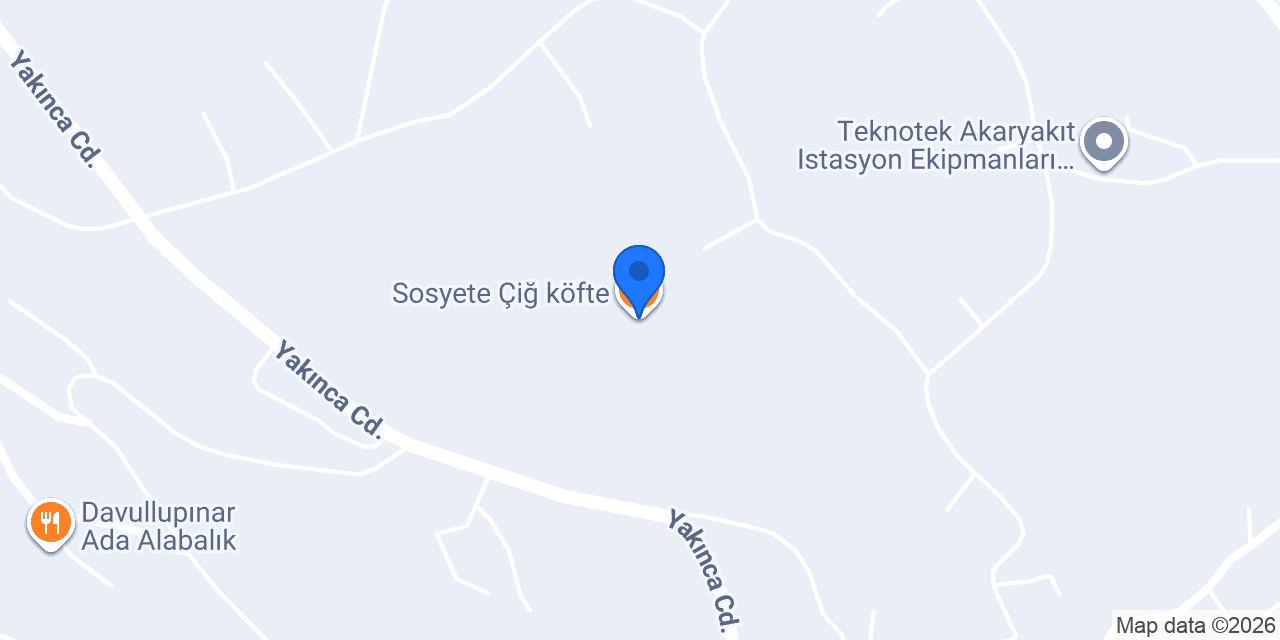 Sosyete Çiğ köfte konumu