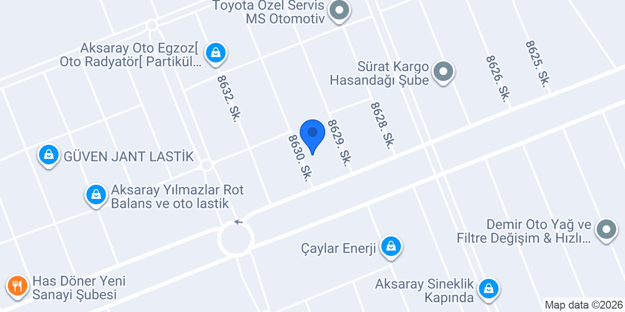 Öz Yıldız Oto Elektrik konumu
