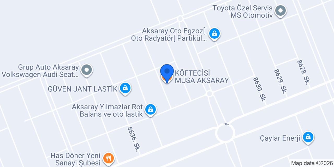 KÖFTECİSİ MUSA AKSARAY konumu