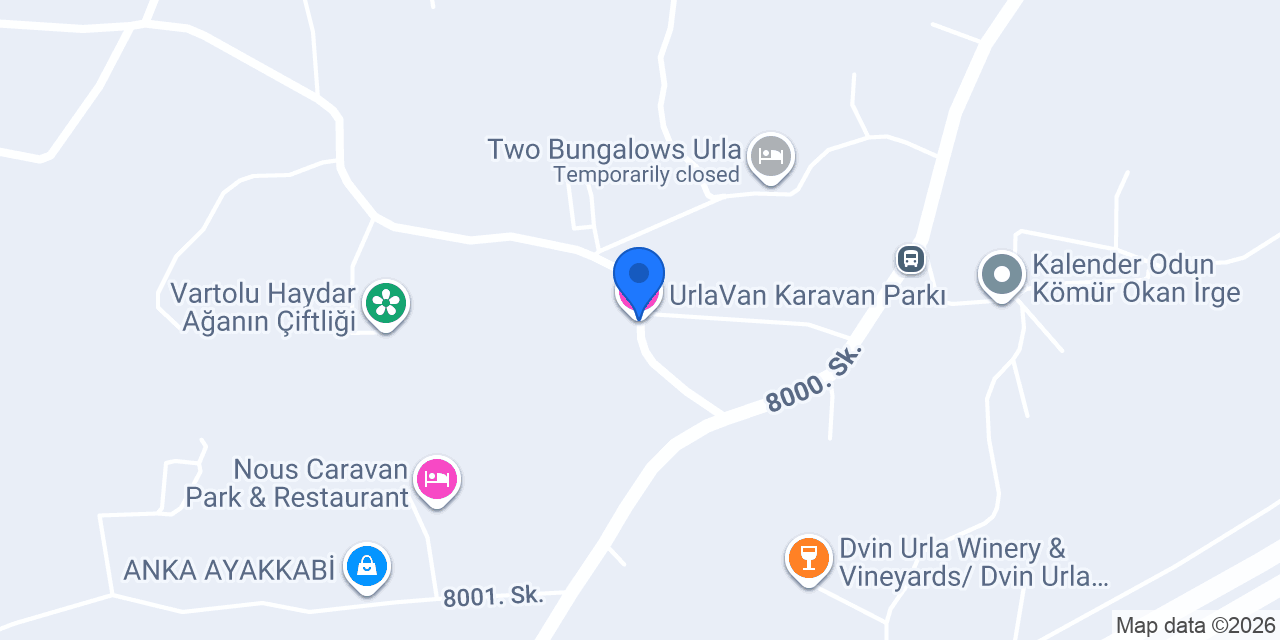 UrlaVan Karavan Parkı konumu
